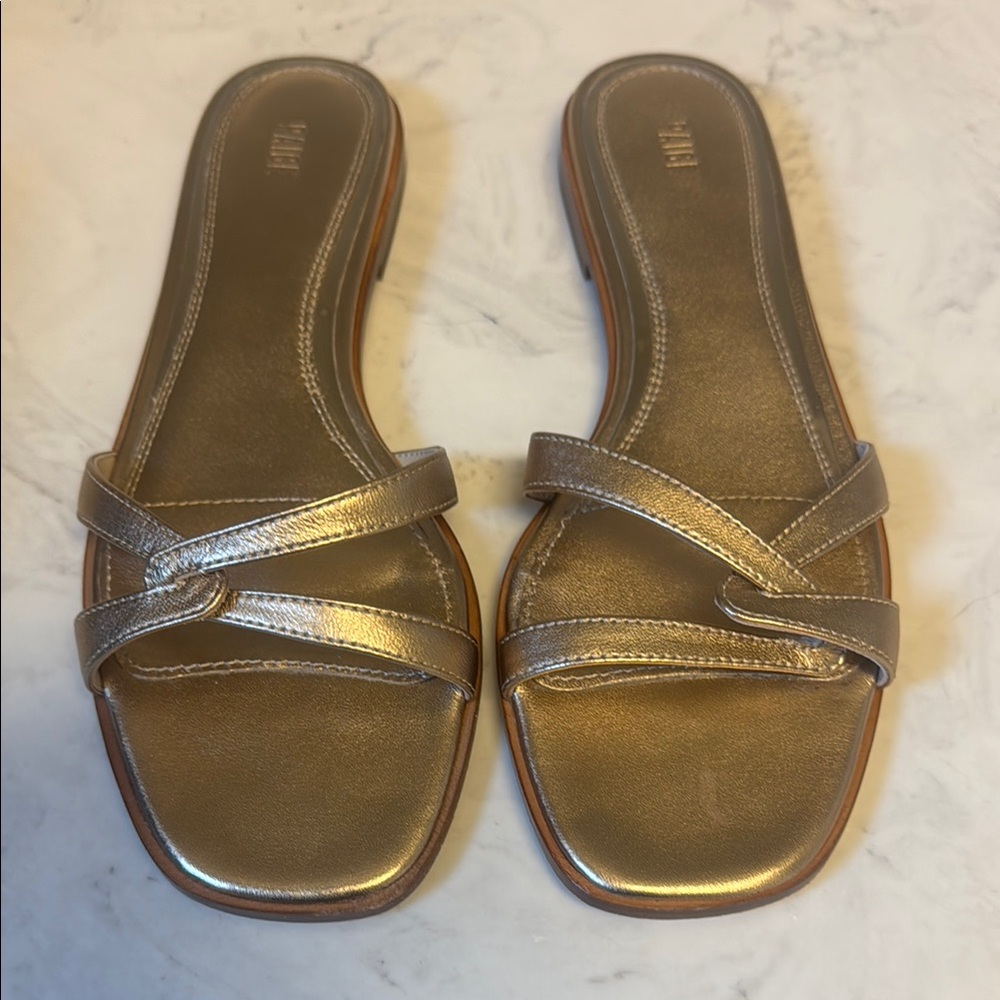 Paige Toby Gold Sandals size 9